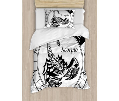 Astrology Signs Scorpio Duvet Cover Set