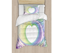 Heart Colorful Duvet Cover Set