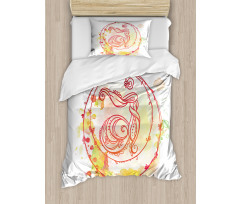 Yoga Chakra Drawn Duvet Cover Set