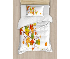 Autumn Foliage Maple Leaf Duvet Cover Set