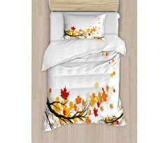 Autumn Tree Branches Duvet Cover Set