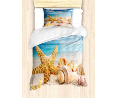 Shells on Tropic Beach Duvet Cover Set