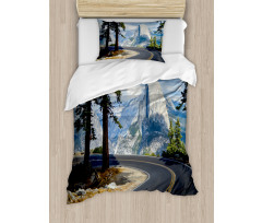 Mountain Road Landscape Duvet Cover Set