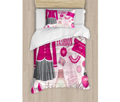 Fashion in Paris Dresses Duvet Cover Set