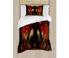 Devil Wings Flame Duvet Cover Set