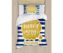 Maritime Vintage Navy Duvet Cover Set