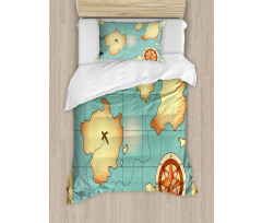 Treasure Compass Duvet Cover Set