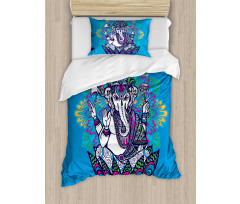 Elephant Mandala Pattern Duvet Cover Set