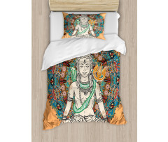 Asian Ancient Bohemian Design Duvet Cover Set