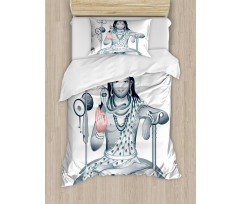 Supreme Figure Meditation Duvet Cover Set