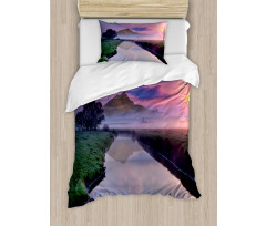 Misty Sunrise Sunnny Sky Duvet Cover Set