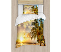 Exotic Sandy Beach Duvet Cover Set