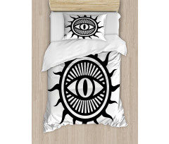 Occult Eye in Sun Duvet Cover Set