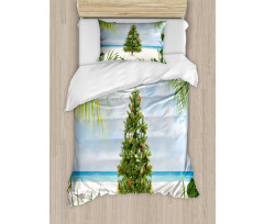 Holiday Party Tree Duvet Cover Set