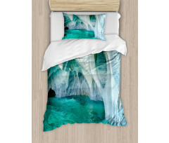 Marble Caves Lake Duvet Cover Set