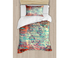 Grunge Paisley Duvet Cover Set