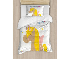 Funny Kids Words Vivid Duvet Cover Set