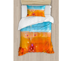 Flowers in Meadow Duvet Cover Set