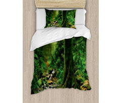 Moss on Trees Stream Duvet Cover Set