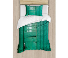 Vintage Back Door Theme Duvet Cover Set