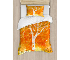 Leafless Tree Autumn Duvet Cover Set