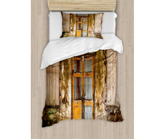 Grunge Old Door Duvet Cover Set