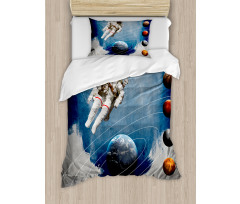 Astronaut Planets Space Duvet Cover Set
