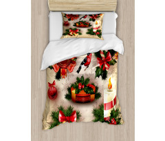 Vintage Ornaments Duvet Cover Set