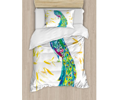 Floral Watercolors Art Duvet Cover Set