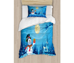 Snowman Sanra Gift Duvet Cover Set