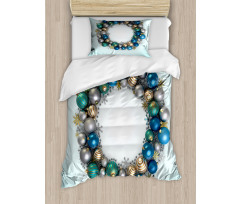 New Years Ornament Duvet Cover Set