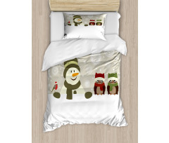 Snowflake Winter Day Duvet Cover Set