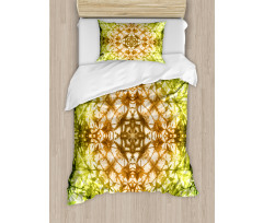 Faded Pleat Fearful Motifs Duvet Cover Set