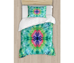 Ombre Art Pink Indigo Duvet Cover Set