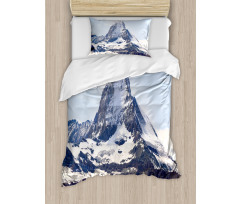 Glacier Summit Scenery Duvet Cover Set