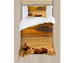 Dolphins Dusk Duvet Cover Set