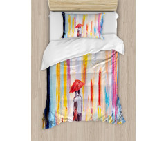 Painting Effect Romance Duvet Cover Set