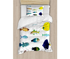 Marine Life Creatures Duvet Cover Set