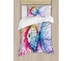 Watercolor Abstract Art Duvet Cover Set