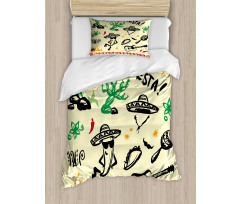 Taco Fiesta Guitar Duvet Cover Set