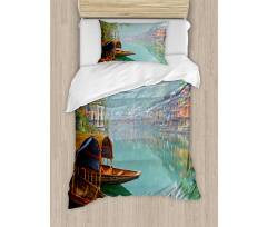 Chinese Wood Canal Duvet Cover Set