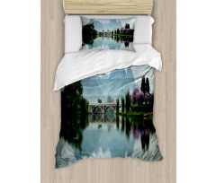 Japanese Lake View Duvet Cover Set