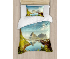 Sunny Fall Day Image Duvet Cover Set