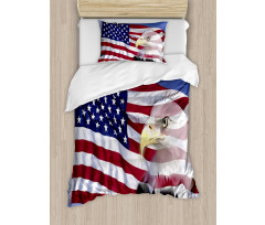 Bless America Flag Duvet Cover Set