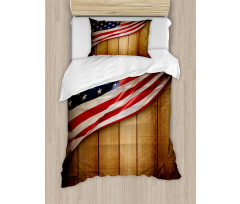 Retro Wooden Country Duvet Cover Set