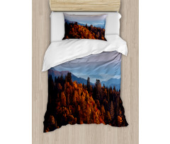 Sunrise Mountains Duvet Cover Set