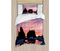 Mystic Beach Skyline Duvet Cover Set