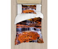 Waterfall Autumn Duvet Cover Set