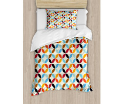 Bound Square Circle Duvet Cover Set