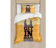 Bodybuilding Sports Duvet Cover Set